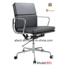 Eames Modern Office Leather Meeting cadeira de computador giratória (RFT-B01)